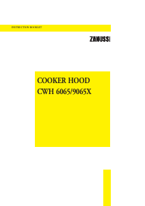 Bruksanvisning Zanussi CWH9065SS Köksfläkt