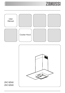 Bruksanvisning Zanussi ZHC6254X Köksfläkt