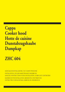 Manual Zanussi ZHC604W Cooker Hood