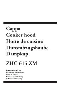 Manual Zanussi ZHC615XM Cooker Hood