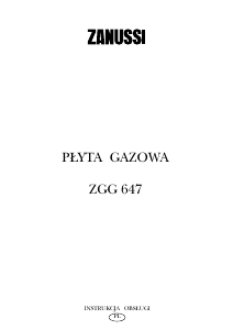 Instrukcja Zanussi ZGG647ICN Płyta do zabudowy
