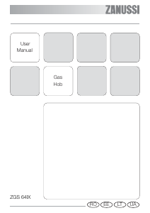 Manual Zanussi ZGS64IX Hob