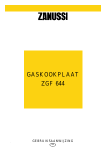 Handleiding Zanussi ZGF644N Kookplaat