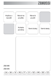 Manuál Zanussi ZGS645CTX Varná deska