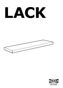 Manual de uso IKEA LACK Estante de pared