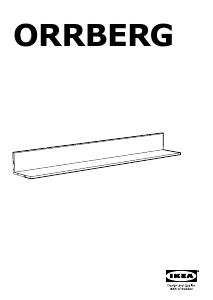 Manual IKEA ORRBERG Prateleira
