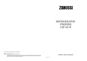 Bruksanvisning Zanussi CZF145W Kyl-frys