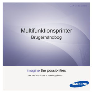 Brugsanvisning Samsung CLX-3185 Multifunktionsprinter