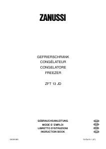 Bruksanvisning Zanussi ZFT 13 JD Frys