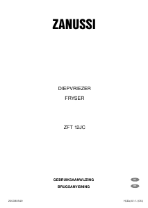 Brugsanvisning Zanussi ZFT 12 JC Fryser