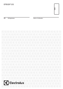 Mode d’emploi Electrolux EFB3DF12S Réfrigérateur