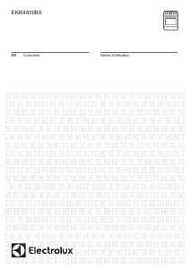 Mode d’emploi Electrolux EKI64859BX Cuisinière