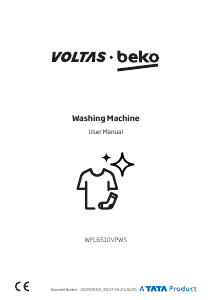 Bruksanvisning Voltas BEKO WFL6510VPWS Tvättmaskin