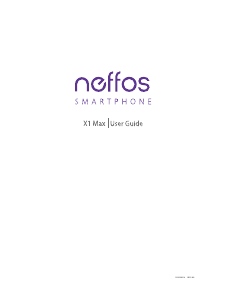 Bruksanvisning Neffos X1 Max Mobiltelefon