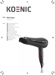 Manual Koenic KHD200 Secador de cabelo