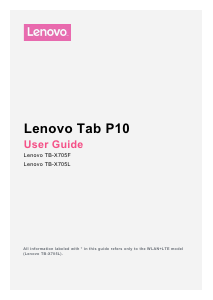 Bruksanvisning Lenovo TB-X705L TAB P10 Tablet