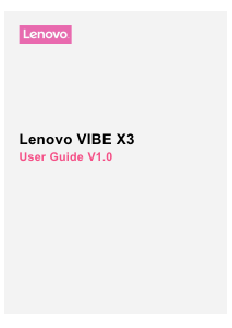 Bruksanvisning Lenovo Vibe X3 Mobiltelefon