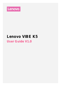 Bruksanvisning Lenovo Vibe K5 Mobiltelefon