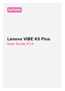 Manual Lenovo Vibe K5 Plus Mobile Phone