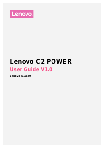 Handleiding Lenovo C2 Power Mobiele telefoon