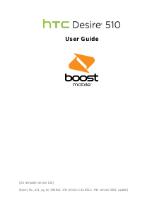Bruksanvisning HTC Desire 510 (Boost Mobile) Mobiltelefon