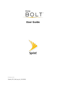 Bruksanvisning HTC Bolt (Sprint) Mobiltelefon