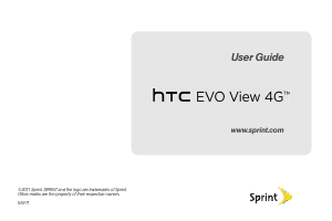 Bruksanvisning HTC Evo View 4G (Sprint) Tablet