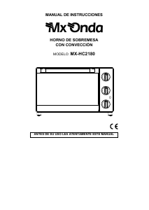 Manual de uso MX Onda MX-HC2180 Microondas