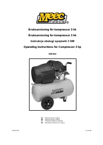 Bruksanvisning Meec Tools 200-013 Kompressor