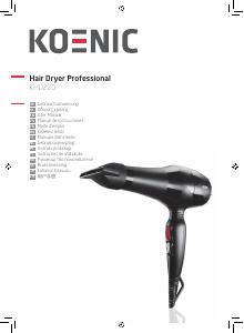 Kullanım kılavuzu Koenic KHD220 Saç kurutma makinesi