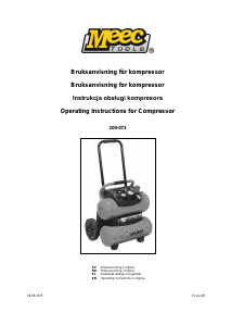 Bruksanvisning Meec Tools 200-073 Kompressor