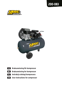 Bruksanvisning Meec Tools 200-083 Kompressor