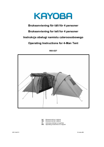 Manual Kayoba 955-027 Tent