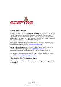 Bruksanvisning Sceptre E325BD-FSR LED TV