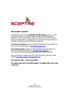 Bruksanvisning Sceptre X322BV-MQC LED TV