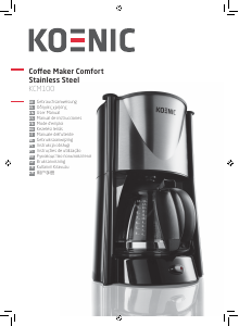 Manual Koenic KCM100 Coffee Machine