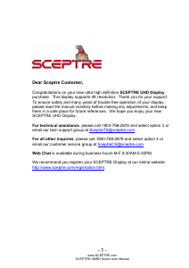 Bruksanvisning Sceptre U435CV-UMRD LED TV