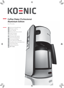 Manual Koenic KCM106 Coffee Machine
