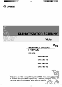 Instrukcja Gree Viola GWH09RB-K3 Klimatyzator
