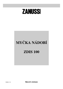 Manuál Zanussi ZDIS100X Myčka na nádobí