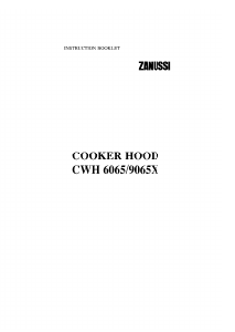 Manual Zanussi CWH6065SS Cooker Hood