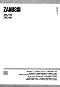 Mode d’emploi Zanussi ZHC611X1 Hotte aspirante