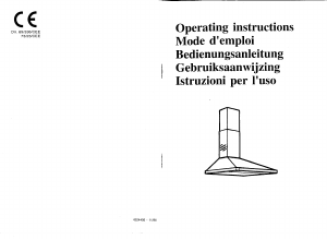 Manual Zanussi ZHC613W Cooker Hood