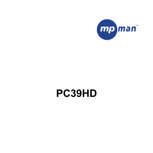 Mode d’emploi Mpman PC-39HD Caméscope
