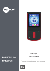 Bruksanvisning Mpman MP-103WOM Mp3 spelare