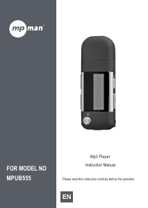 Handleiding Mpman MP-UB555 Mp3 speler