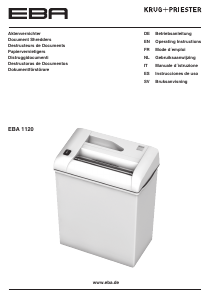 Manual EBA 1120 Paper Shredder