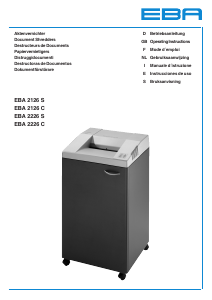 Manual EBA 2126 S Paper Shredder