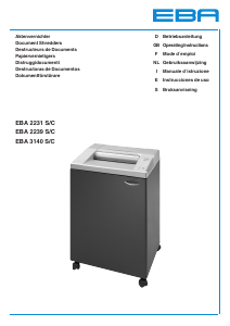 Bedienungsanleitung EBA 2231 C Aktenvernichter