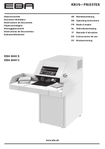 Manuale EBA 6040 C Distruggidocumenti